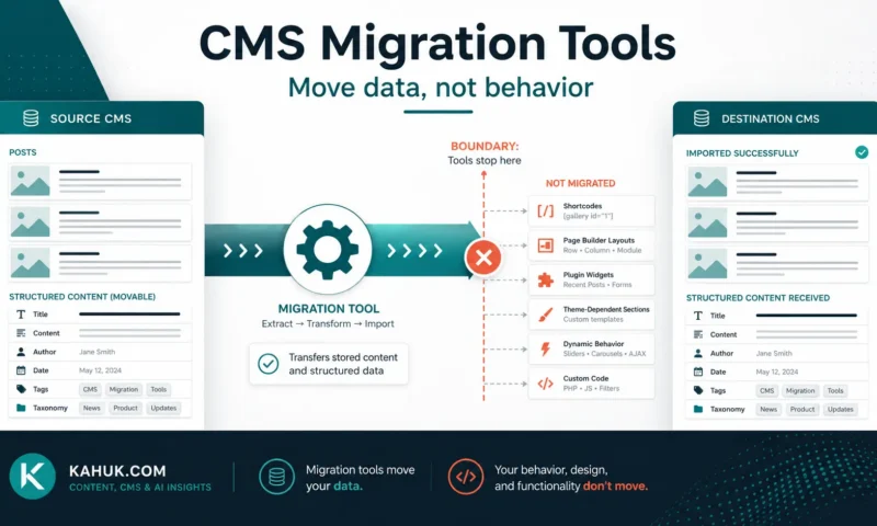 CMS Migration Tools: What They Do, Where They Stop