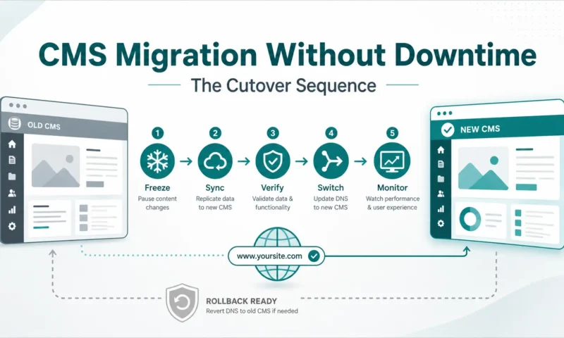 CMS Migration Without Downtime: The Cutover Sequence
