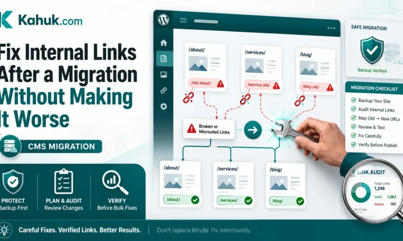 Fix Internal Links After a Migration Without Making It Worse