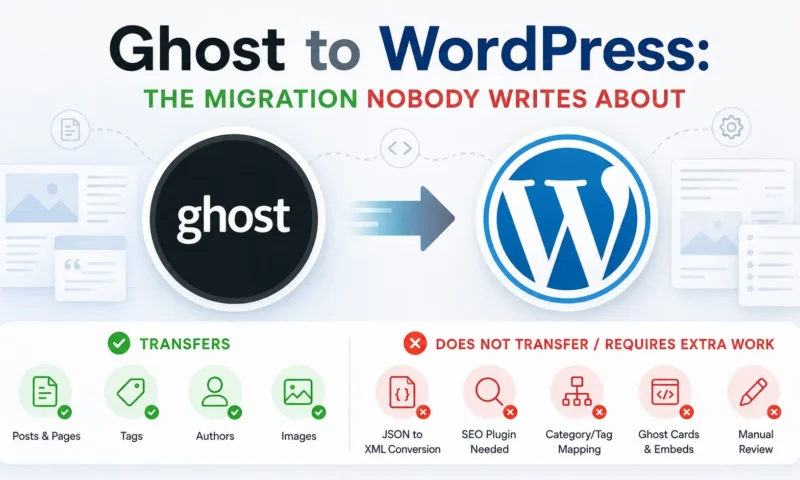 Ghost to WordPress: The Migration Nobody Writes About