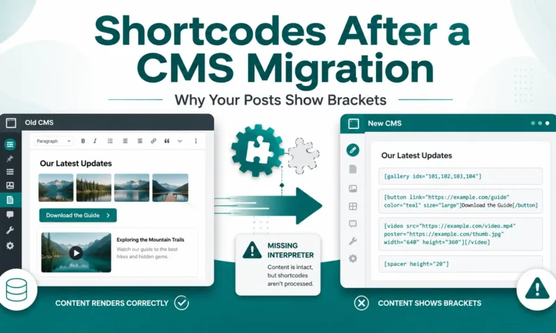 Shortcodes After a CMS Migration: Why Your Posts Show Brackets