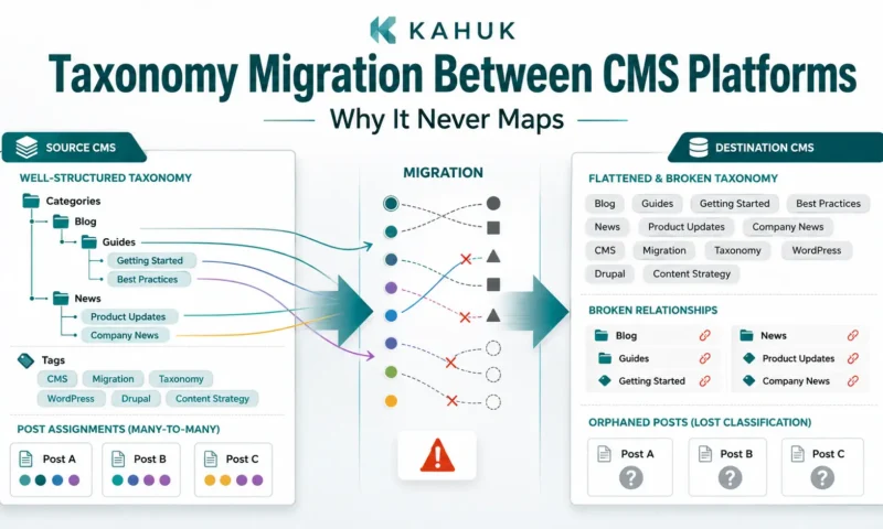 Taxonomy Migration Between CMS Platforms: Why It Never Maps