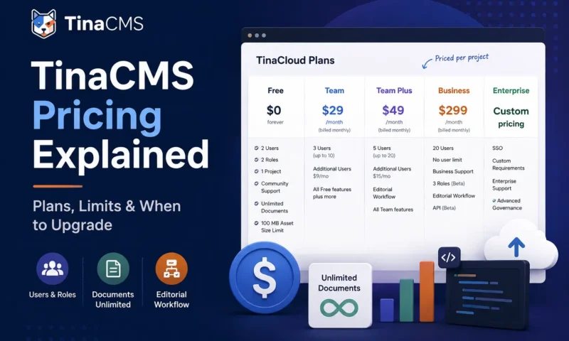 TinaCMS Pricing Explained: When Free Stops Being Enough